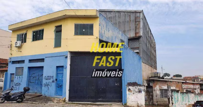 Galpão para alugar, 1200 m² por r$ 14.999,80/mês - ponte grande - guarulhos/sp