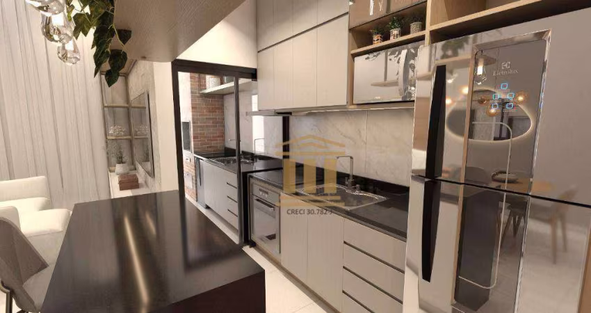 Casa com 3 dormitórios à venda, 76 m² por R$ 600.000,00 - Bosque dos Eucaliptos - São José dos Campos/SP