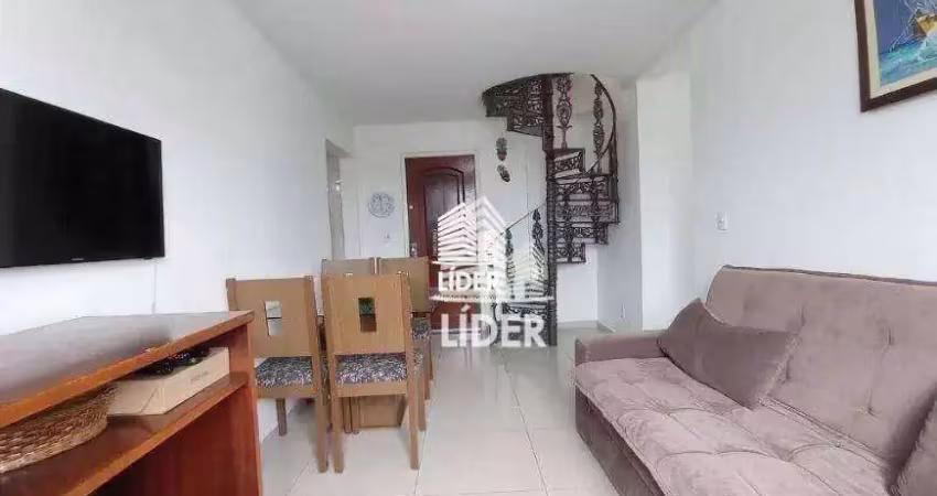 Cobertura com 3 dormitórios à venda, 134 m² por r$ 700.000,00 - praia do forte - cabo frio/rj