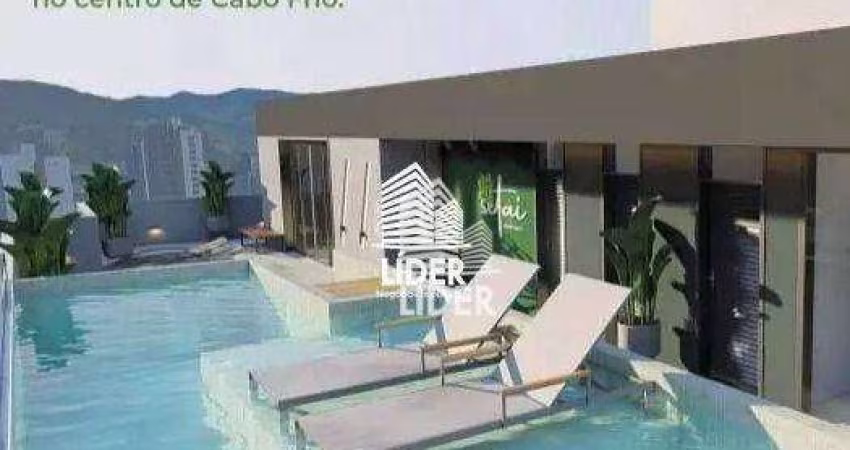 Apartamento com 1 dormitório à venda, 35 m² por R$ 528.462,46 - Praia do Forte - Cabo Frio/RJ