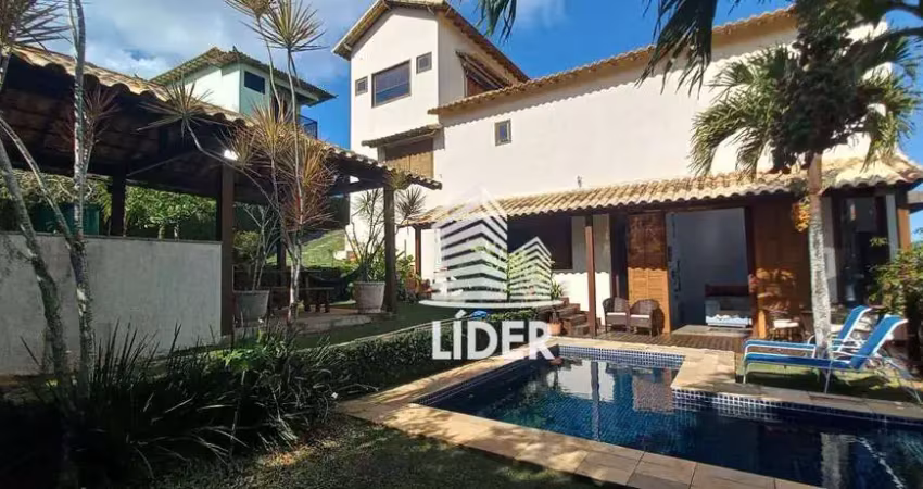 Casa com 4 dormitórios à venda, 330 m² por r$ 1.500.000,00 - guriri - cabo frio/rj