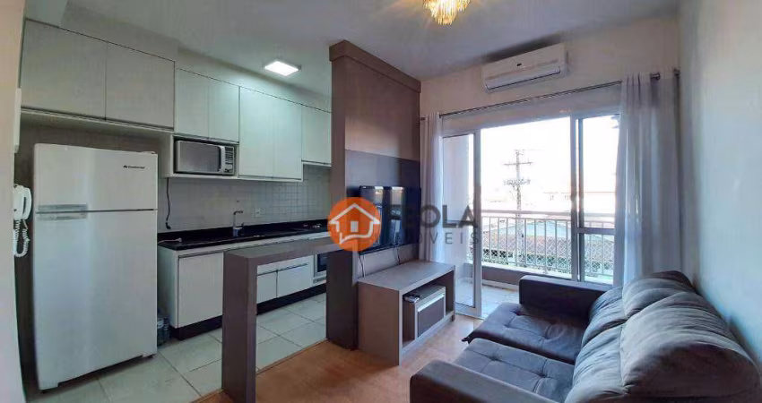 Apartamento com 2 dormitórios para alugar, 58 m² por R$ 2.986,12/mês - Jardim Jacyra - Americana/SP