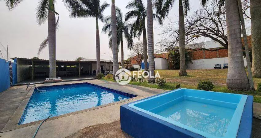 Chácara com 2 dormitórios à venda, 2821 m² por r$ 1.800.000,00 - parque dos pinheiros - nova odessa/sp
