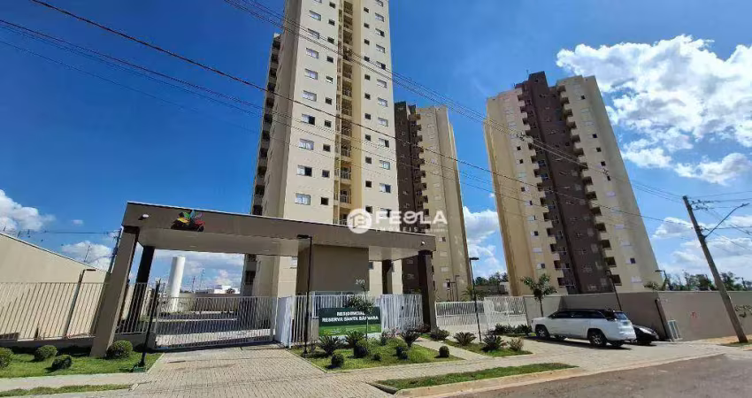Apartamento com 2 dormitórios à venda, 54 m² por r$ 320.000,00 - reserva centenária - santa bárbara d'oeste/sp