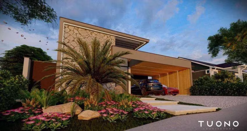 Casa à venda em nova odessa, parque fortaleza, com 3 suítes, com 280 m², parque fortaleza