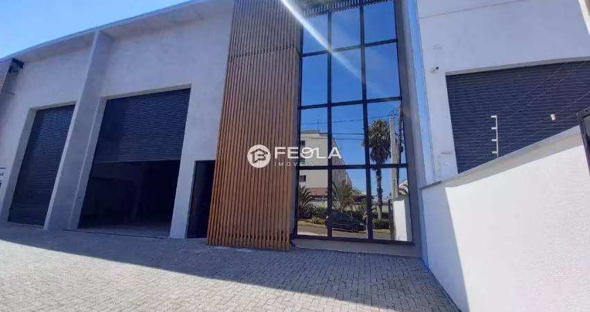 Salão para alugar em americana, loteamento industrial machadinho, com 326 m²