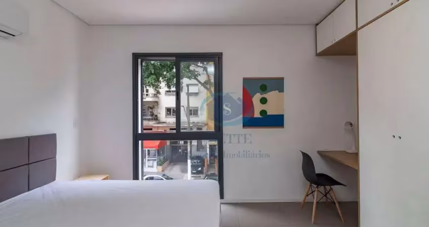 Kitnet com 1 dormitório à venda, 24 m² por r$ 365.000,00 - higienópolis - são paulo/sp
