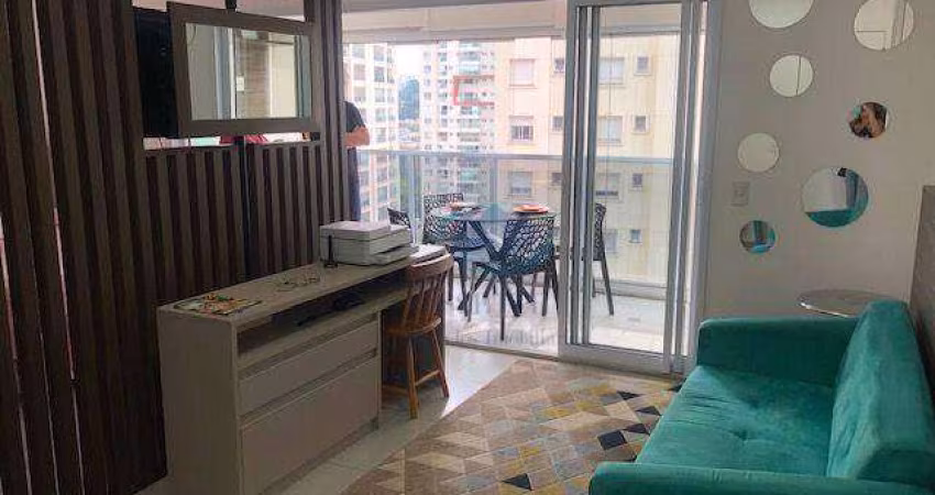 Apartamento com 1 dormitório à venda, 50 m² por R$ 750.000,00 - Brooklin - São Paulo/SP