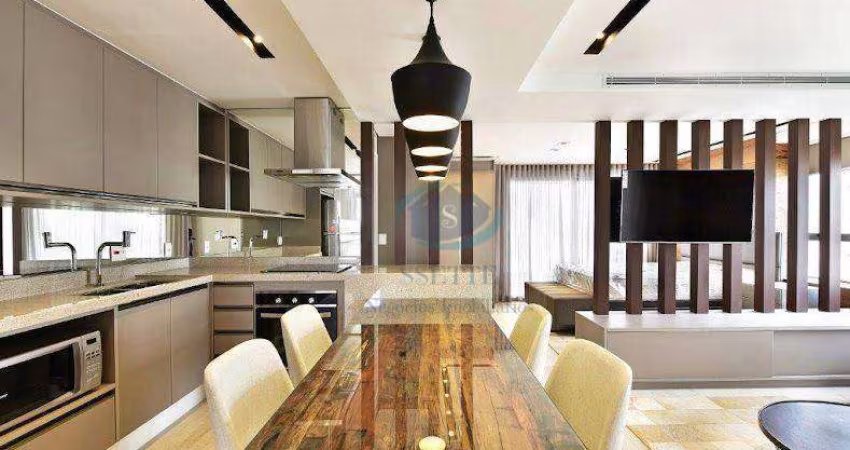 Apartamento com 1 dormitório para alugar, 104 m² por R$ 14.450,00/mês - Vila Nova Conceição - São Paulo/SP