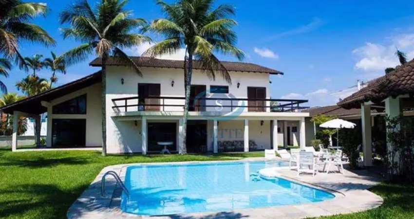 Casa com 6 dormitórios para alugar, 556 m² por r$ 18.000,00/mês - acapulco - guarujá/sp