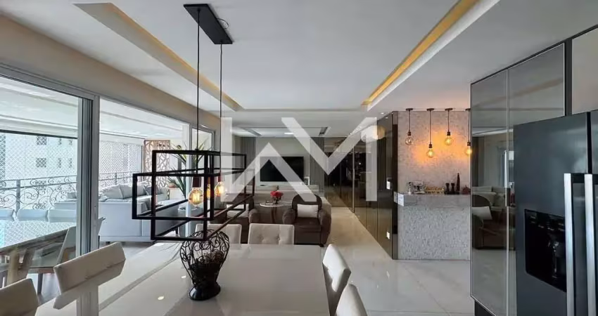 Apartamento para locação com 3 dormitórios, sendo 1 suíte master, 5 banheiros, 2 vagas de garagem,