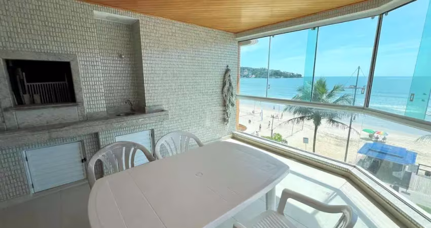 Apartamento frente mar 3 dormitórios centro itapema - locação de temporada