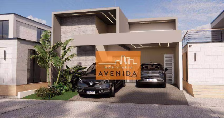 Casa com 3 dormitórios à venda, 140 m² por R$ 1.195.000 - Parque Brasil 500 - Paulínia/SP