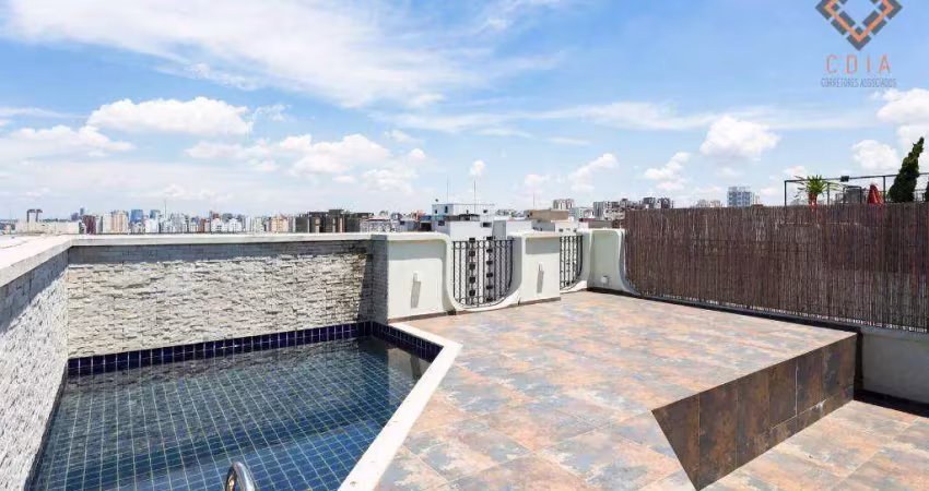 Cobertura com 2 dormitórios, 182 m² - venda por R$ 3.400.000,00 ou aluguel por R$ 16.805,10 - Moema - São Paulo/SP