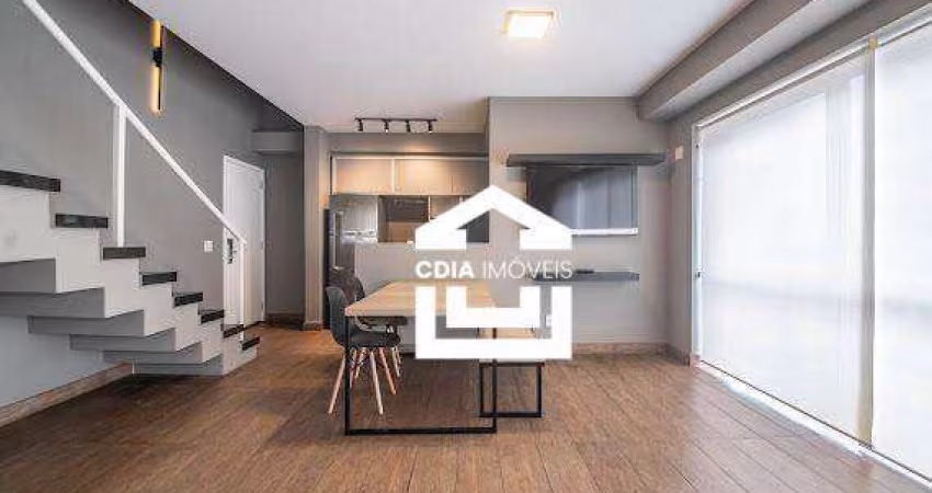 Apartamento Duplex com 1 dormitório, 89 m² - venda por R$ 1.780.000,00 ou aluguel por R$ 8.835,00 - Brooklin - São Paulo/SP