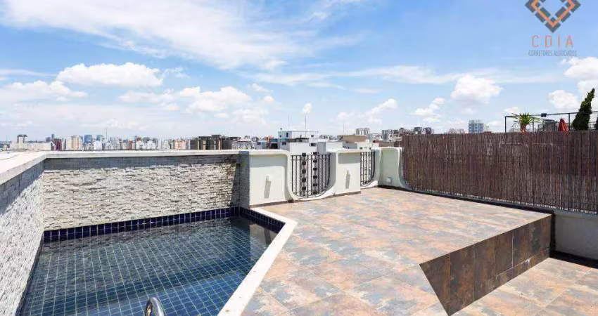 Cobertura com 2 dormitórios, 182 m² - venda por R$ 3.400.000,00 ou aluguel por R$ 16.805,10 - Moema - São Paulo/SP