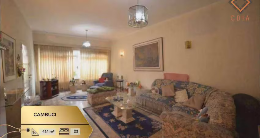 Sobrado com 3 dormitórios à venda, 424 m² por R$ 1.600.000,00 - Cambuci - São Paulo/SP