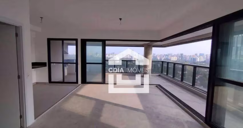 Apartamento à venda com 3 suítes, 3 banheiros , 1 lavabo, varanda gourmet e 2 vagas de garagem. Localizado em Pinheiros.