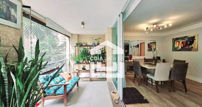 Apartamento com 3 dormitórios à venda, 167 m² por R$ 2.150.000,00 - Brooklin - São Paulo/SP