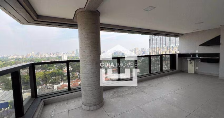 Apartamento à venda com 3 suítes, 3 banheiros , 1 lavabo, varanda gourmet e 2 vagas de garagem. Localizado em Pinheiros.