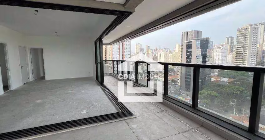 Apartamento à venda com 3 suítes, 3 banheiros , 1 lavabo, varanda gourmet e 2 vagas de garagem. localizado em pinheiros.