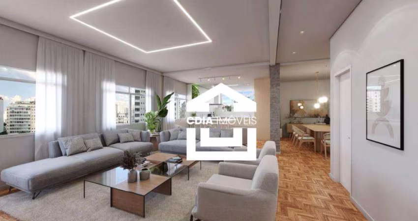 Apartamento com 3 dormitórios à venda, 230 m² por R$ 3.200.000,00 - Higienópolis - São Paulo/SP