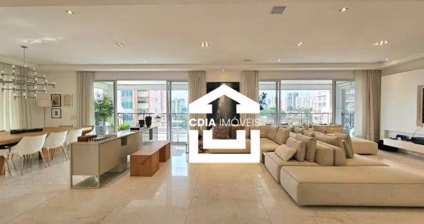 Apartamento com 4 dormitórios à venda, 400 m² por r$ 10.800.000,00 - moema - são paulo/sp