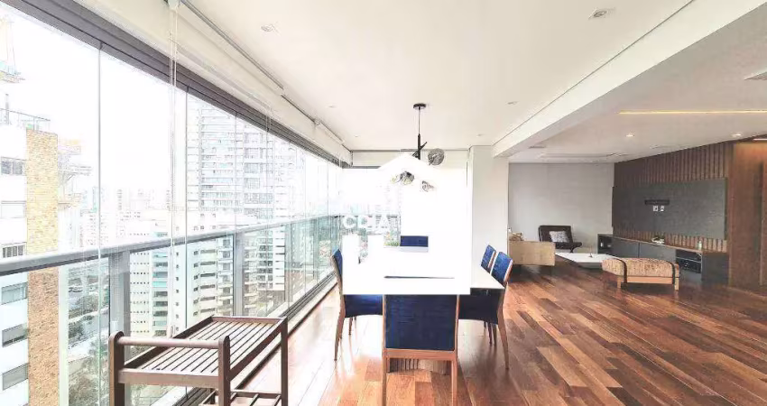 Apartamento com 3 dormitórios à venda, 192 m² por r$ 3.800.000 - campo belo - são paulo/sp