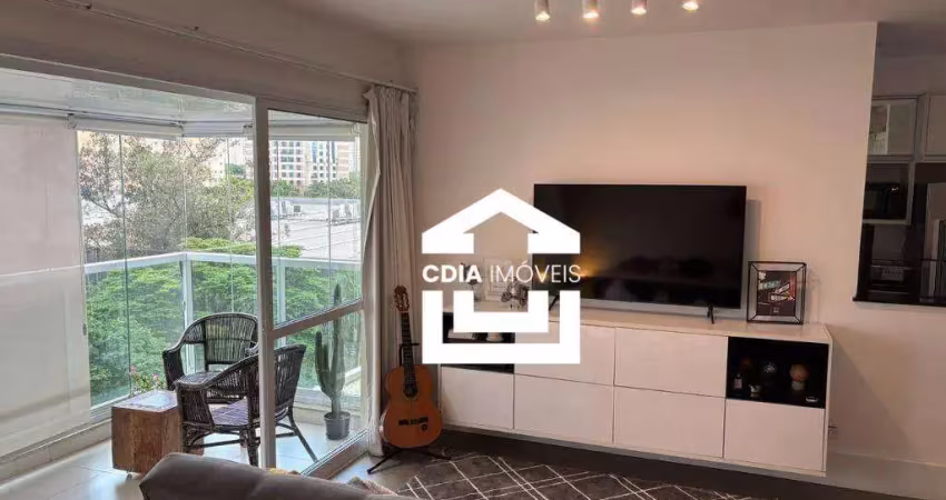 Apartamento com 1 dormitório para alugar, 50 m² - brooklin - são paulo/sp
