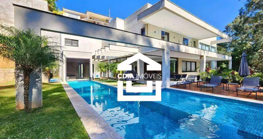 Casa com 6 dormitórios, 1120 m² - venda por r$ 15.900.000,00 ou aluguel por r$ 90.000,00/mês - granja viana - são paulo ii - cotia/sp