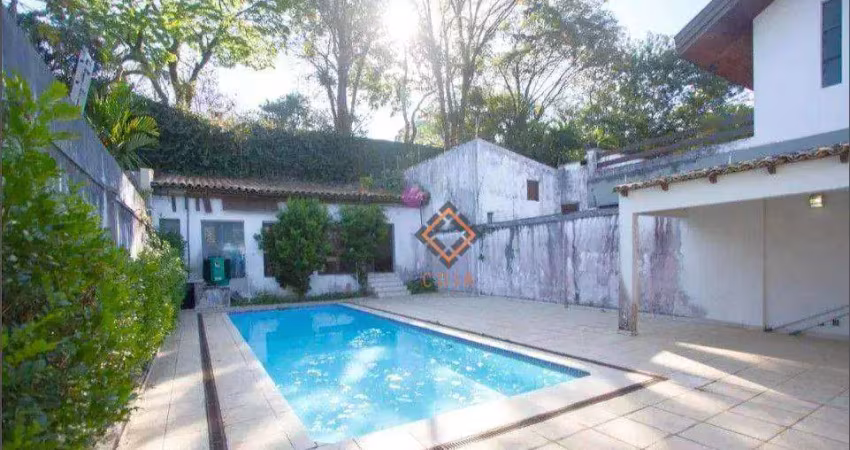 Sobrado com 3 dormitórios, 440 m² - venda por r$ 3.000.000,00 ou aluguel por r$ 15.157,18 - alto da boa vista - são paulo/sp