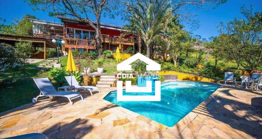 Casa com 5 dormitórios para alugar, 536 m² por r$ 21.964,13/mês - granja viana - granja ii - cotia/sp