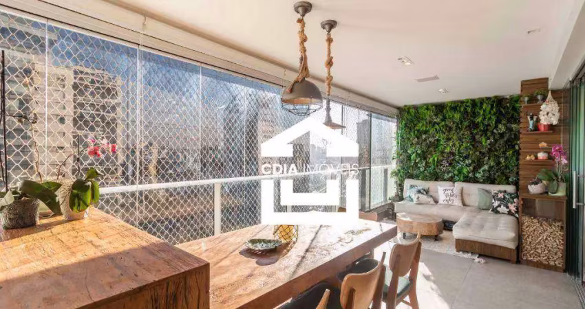 Apartamento com 3 dormitórios à venda, 134 m² - brooklin - são paulo/sp