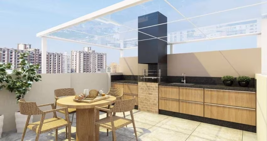 Cobertura com 2 dormitórios à venda, 44 m² por R$ 349.000 - Vila Luzita - Santo André/SP
