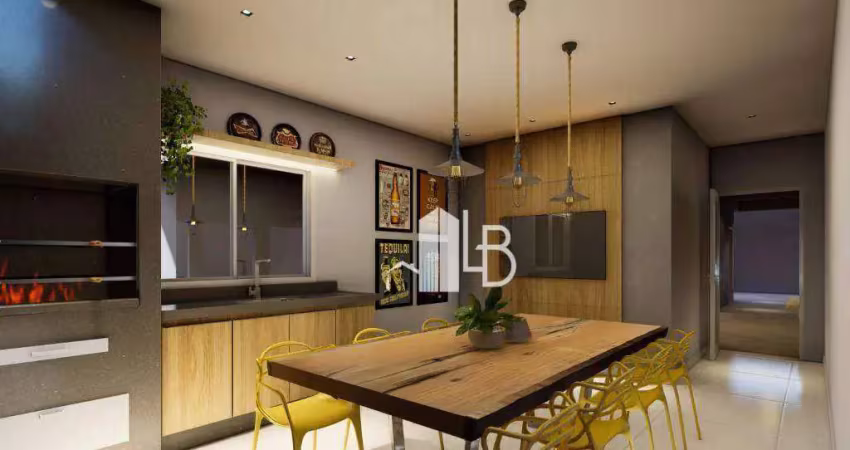 Apartamento com 2 dormitórios à venda, 59 m² por r$ 377.000,00 - novo mundo - uberlândia/mg