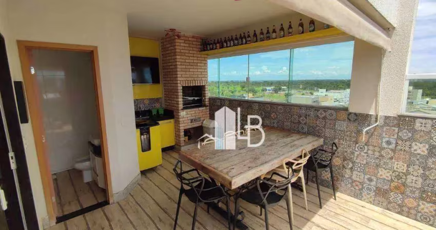 Cobertura no bairro Jardim Botânico com quatro quartos e área gourmet.