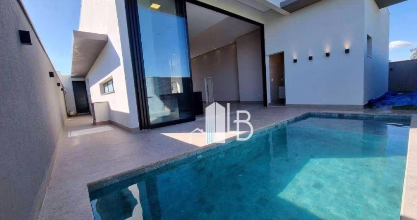 Casa alto padrão no condomínio Arts com três suítes, escritório com lavabo e área gourmet completa.