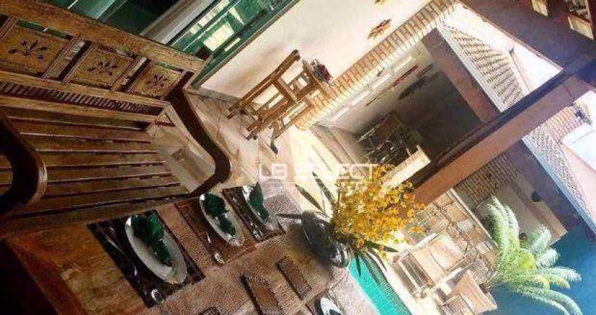 Casa alto padrão no bairro Cidade Jardim com três suítes e área gourmet.