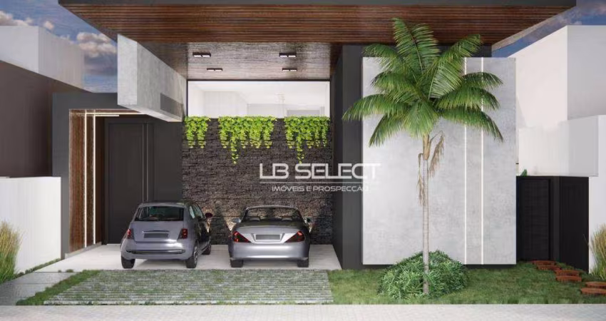 Casa térrea no Condomínio Gávea Paradiso com quatro suítes e área Gourmet.