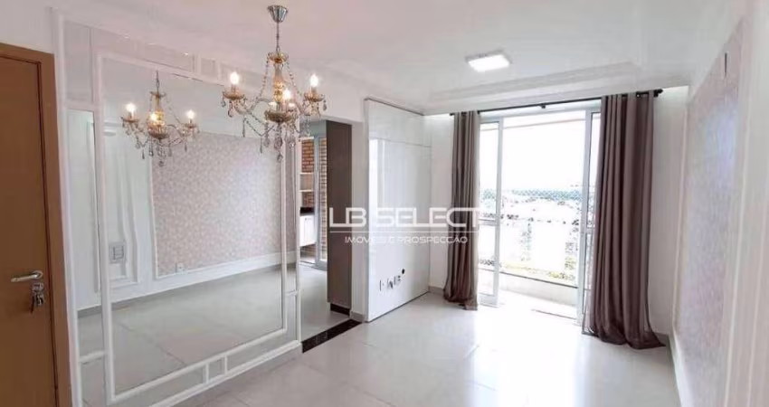 Apartamento no bairro Bosque dos Buritis com dois quartos, uma suíte e elevador.