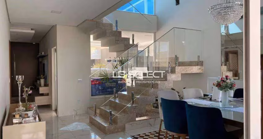 Casa com 3 dormitórios à venda, 251 m² por r$ 2.500.000,00 - condomínio reserva dos ipês - uberlândia/mg
