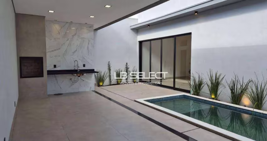 Casa no Condomínio Terras Alpha com três suítes e varanda gourmet completa.