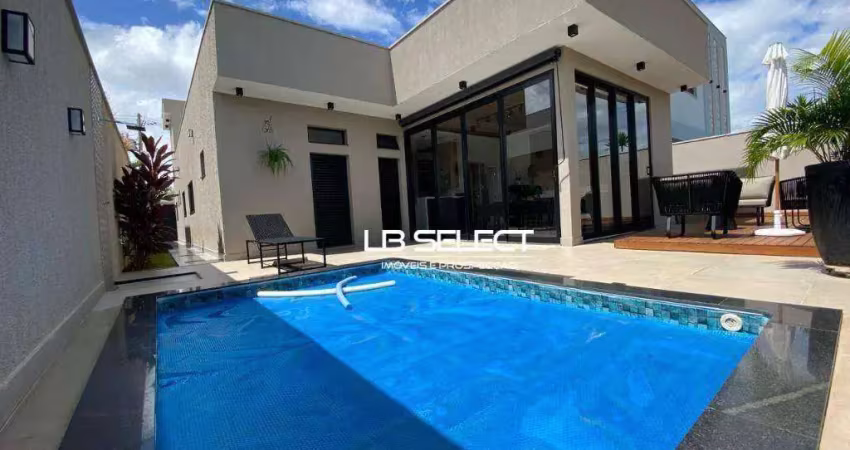 Casa no Condomínio Splendido com três suítes e varanda gourmet.