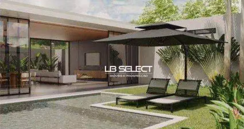 Casa no condomínio gávea hill 2 com quatro suítes e área gourmet completa.