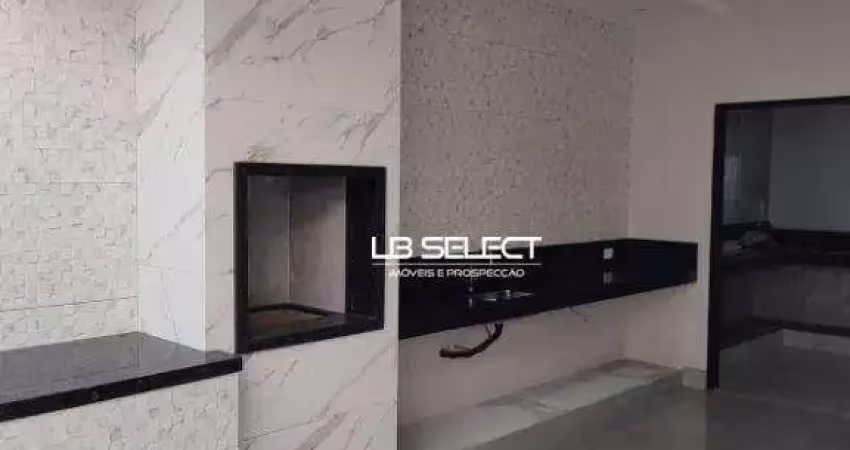 Casa no bairro jardim veneza com três quartos e varanda gourmet.