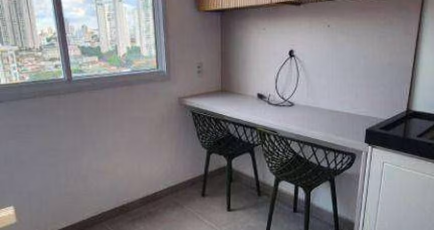 Apartamento com 1 dormitório para alugar, 24 m² por R$ 2.200,00/mês - Belém - São Paulo/SP