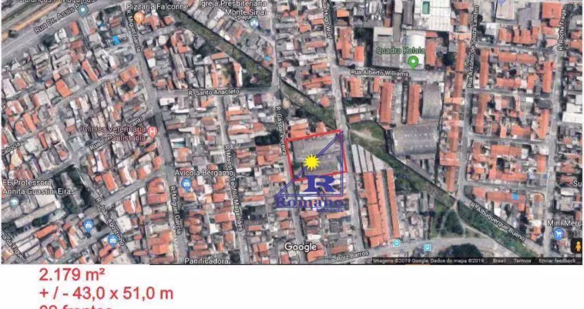 Terreno à venda, 2193 m² por r$ 6.579.000 - vila paulistania - são paulo/sp