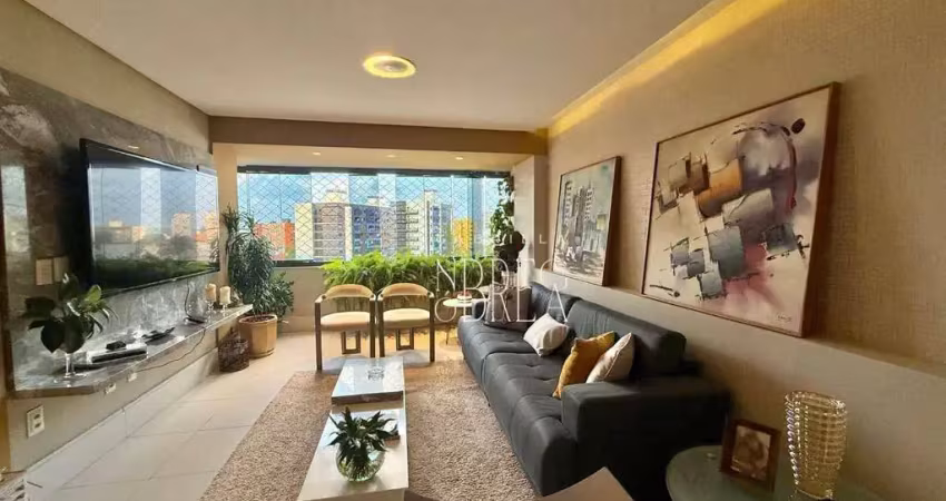 Apartamento amplo,140m², todo projetado, na praia de jardim oceania/ bessa- r$ 750 mil