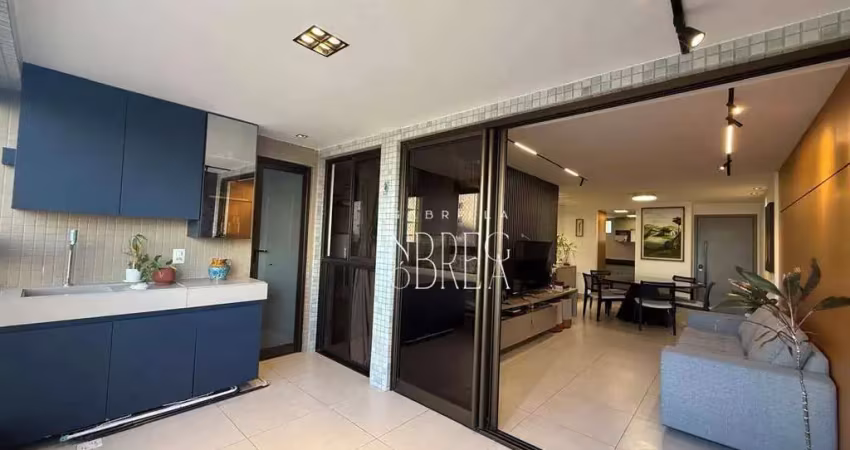 Apartamento vista mar, varanda gourmet.,  3 suítes no eco oceania, praia de jardim oceania/ bessa- 98m2 - condomínio club- r$ 1.120.000,00