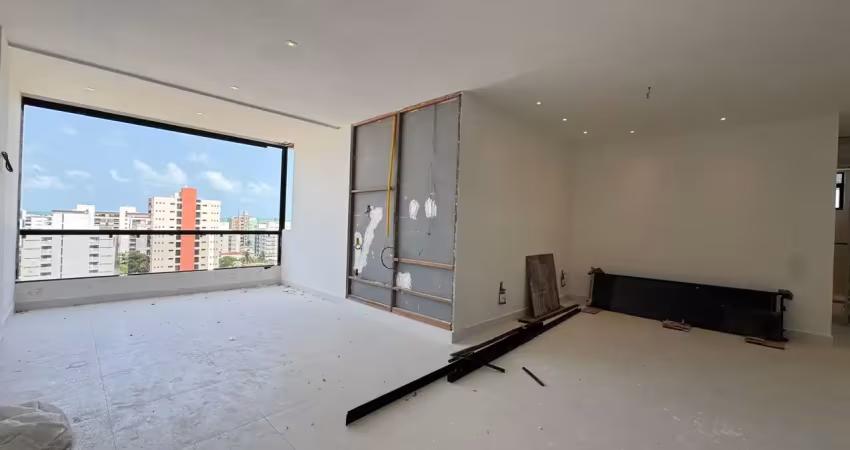 Apartamento todo reformado , frente a uma praça e vista mar em intermares - cabedelo/pb